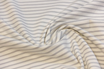Jersey mit Streifen, weiß, hellgrau, 0,5 m